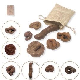 ZKGYUS False Poop, Realistic Fake Poo Turd, 6 Different Shapes, Poo Floating Fake Poop Toy, multicoloured