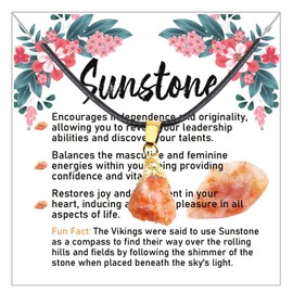 Sunstone Necklace/Bracelet Sunstone Jewelry Sunstone Crystal Pendant Jewelry (Sunstone N CA)