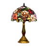 FUMAT Bedside Table Lamp LED E26 Bulb Tiffany Stained Glass