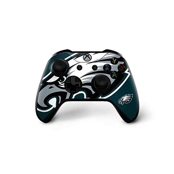 Skinit Decal Gaming Skin Compatible with Xbox One X Controller - Officially Licensed NFL Philadelphia Eagles Large Logo Design