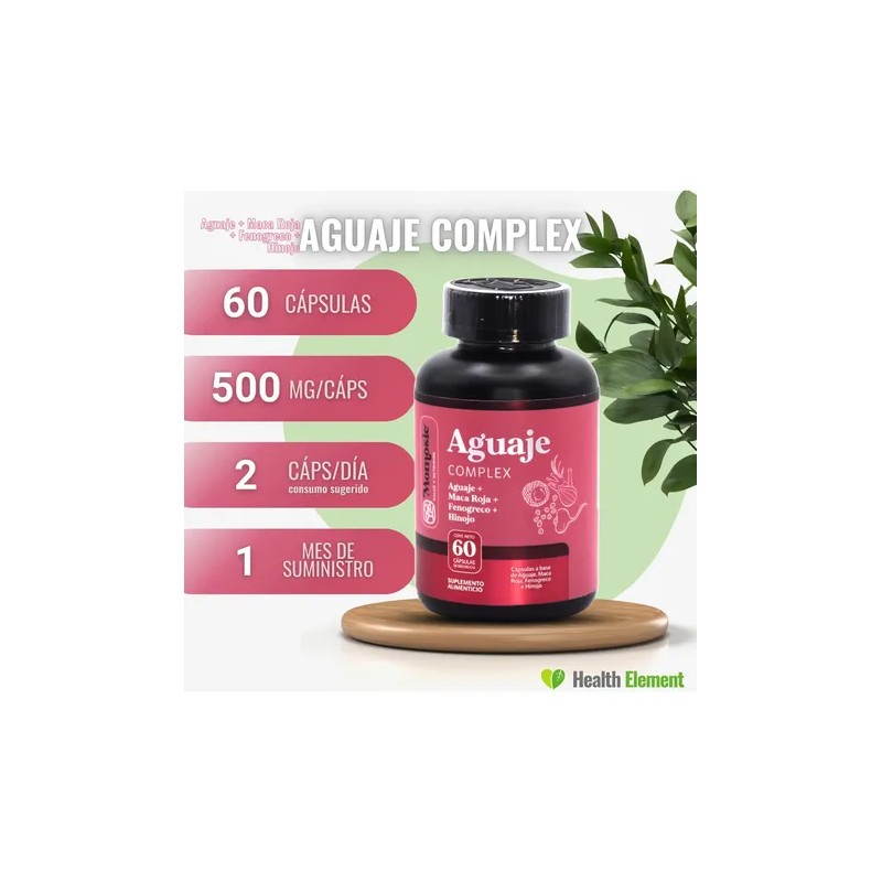Aguaje Complex 60 Cápsulas Fenogreco + Hinojo + Maca Momosie