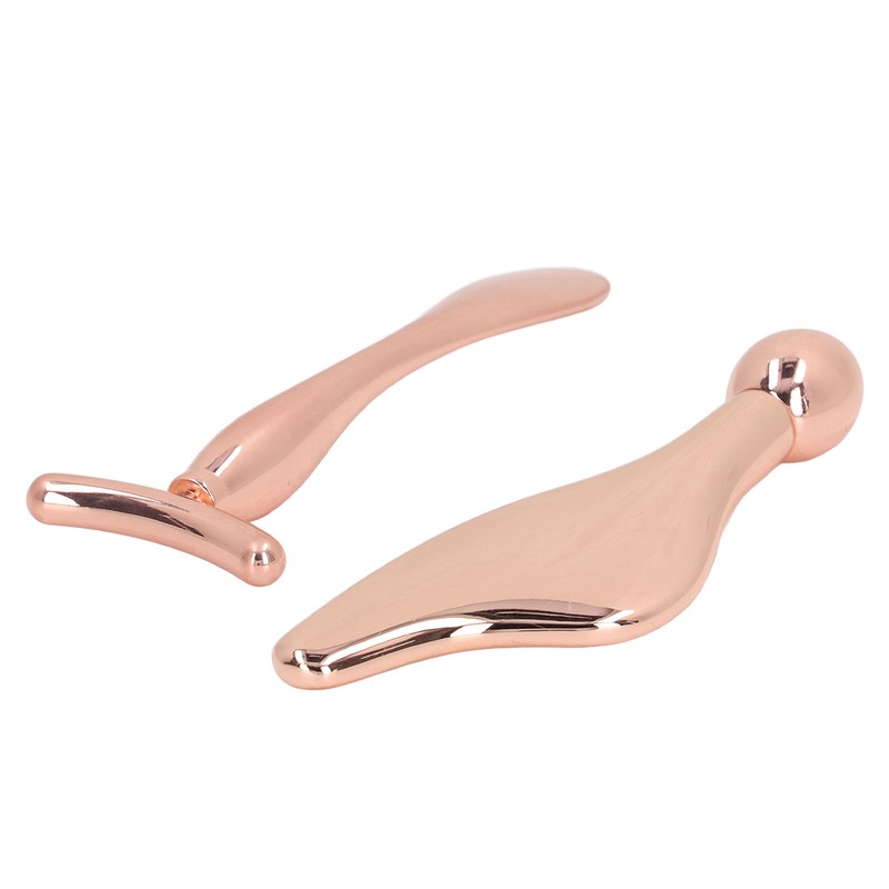 2pcs Face Roller Massage Sticks Cooling Metal Facial Massage Tools