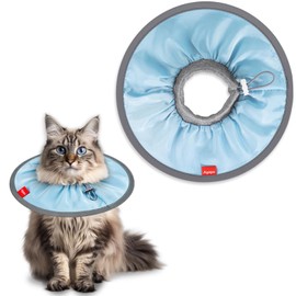 Agape Agape Comfortable Cat Cone - Lightweight Soft Recovery Collar for Cats After Surgery - Protective E-Collar for Small, Medium, and Large Cats - Stops Licking & Scratching - Wound Care