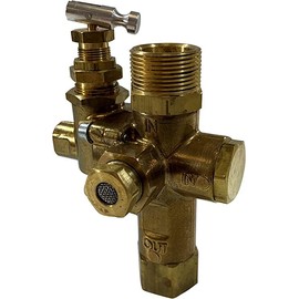 3/4" Compression Top Inlet X 1/2" FNPT Outlet, Pilot Unloader Check Valve, Throttle Control for MAX 6.5HP Gas air Compressors (140-175 PSI, 24" Throttle Control Cable & Unloader Valve)