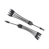 One Pair Solar Panel Adapter Y Branch 1 to 4