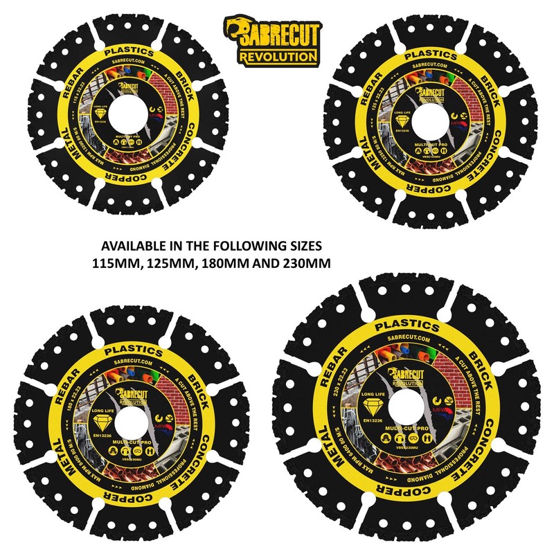 1 x SabreCut VBSC180MU 180mm (7 inch) x 22.23mm Bore