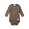 Sanetta Long-Sleeved Beige Merino Wool & Silk Bodysuit | High-Quality