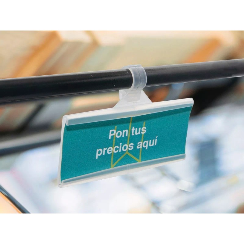 Exhivit Soporte Porta Precio Para Alambre | 7.5 X 3.5