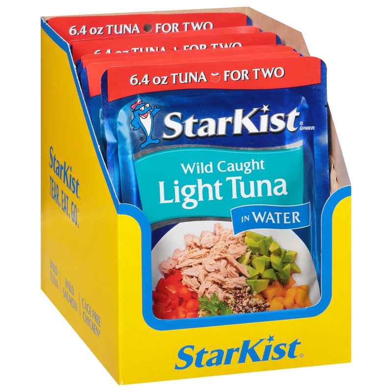 StarKist Chunk Light Tuna in Water, 6.4 oz Pouch (12