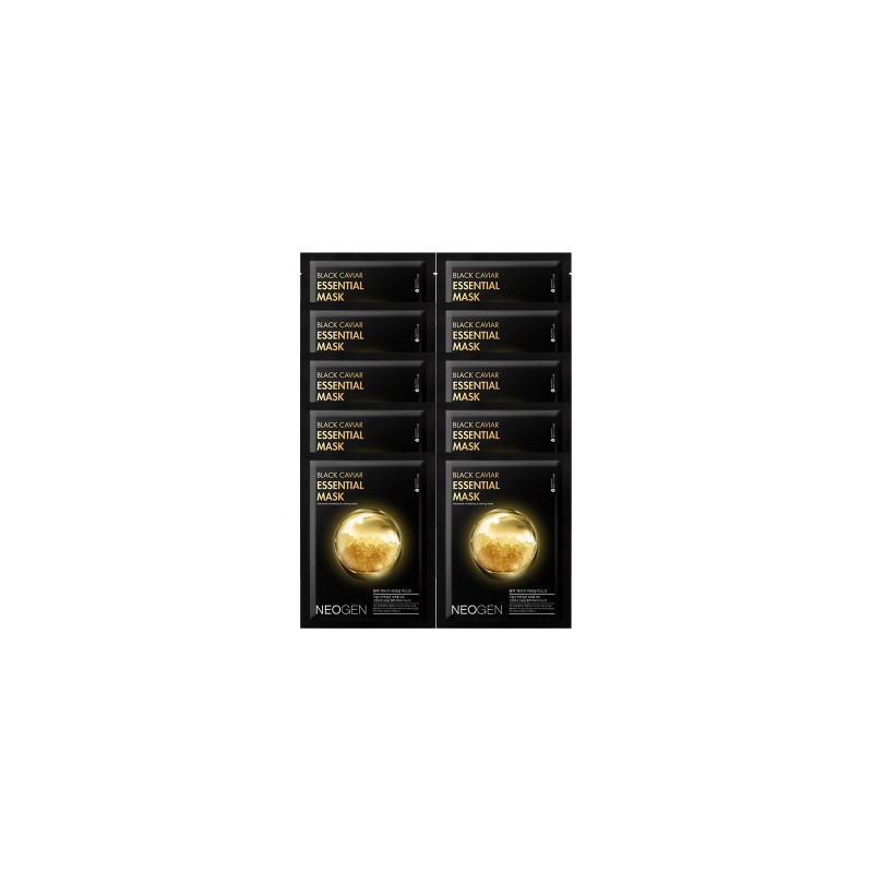 Neogen Black Caviar Essential Mask 10 sheets / 네오젠 블랙