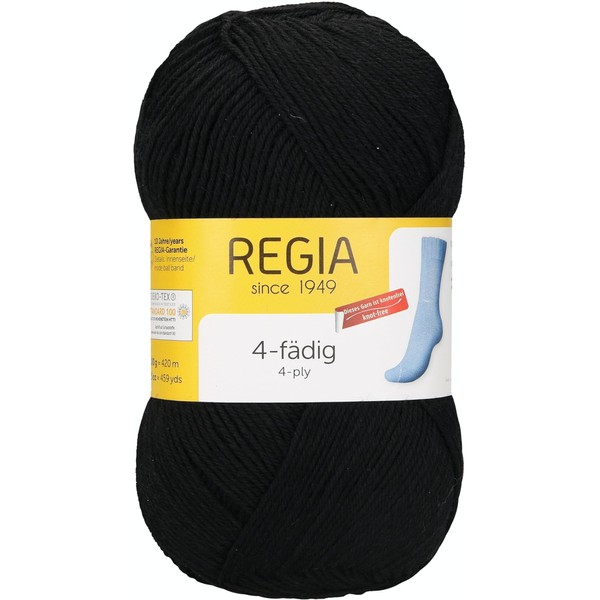 Regia 9801268 4-Ply Sock Knitting Yarn, 50 g Ball, 16 x 9 x 9 cm