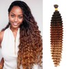 Seimainurs Deep Wave Crochet Hair Long Curly Braiding Hair for