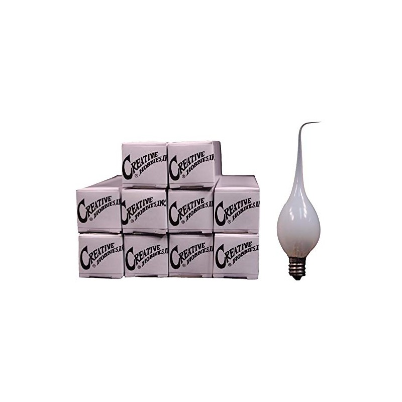Creative Hobbies® Silicone Dipped Electric Candle Lamp Chandelier Light Bulbs,