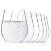 Xinguo yefu plastic 18-ounce Acrylic Glassses Stemless Wine Glasses, set