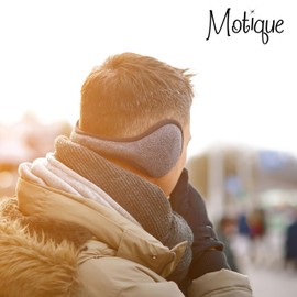 Red Adjustable Ear Warmers Men Women Solid Polar Fleece Folding Winter Earmuff