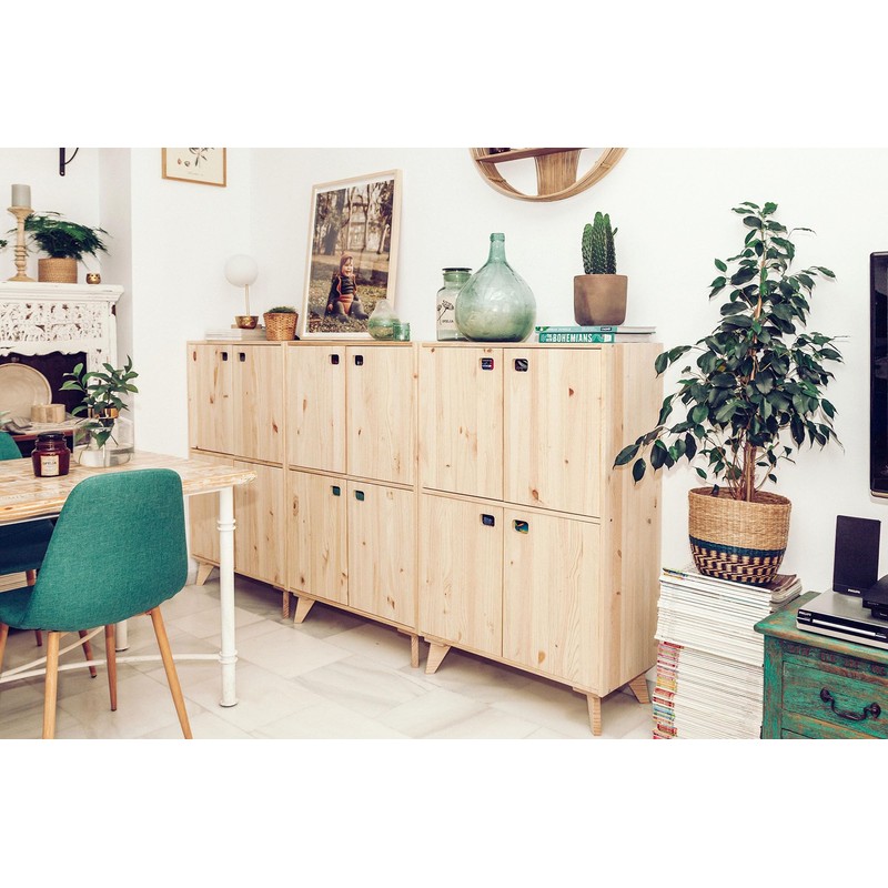 Juego de 2 patas dynamic de pino macizo