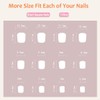 Nude Square Press on Nails Short Fake Nails Acrylic Full