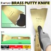 WEDO Brass Putty Knife,3" Paint Scraper,Length 12",Safety Scraper Tool,Spackle Knife,Long