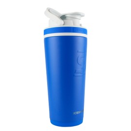 Ice Shaker Stainless Steel Shaker Bottle | 26oz, Royal | Stays Cold for 30+ Hours | Insulated Cup with Twist-on Agitator | Odor-Free Shaker Cup for Protein Shakes, Water, Smoothies, Cocktails