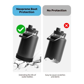 YOUSHARES Boot for RTIC Jug - Bottle Bottom Cover Protector Against Dents and Scratches BPA Free Water Kettle Sleeve Perfectly Compatible with RTIC Half Gallon Jug