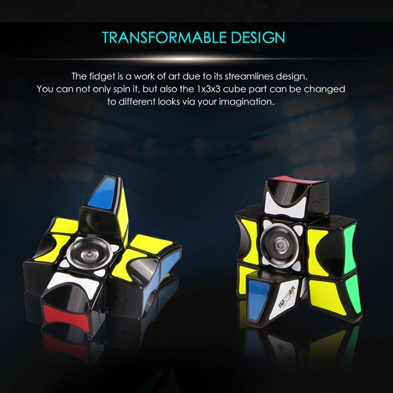 D-FantiX Fidget Spinners Cube, 1x3x3 Floppy Cube Puzzle Fidget Spinner