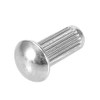 50pcs Knurled Shank Rivet, M5 Round Head Solid Rivets Knurled