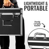 Vaultz Locking File Organizer Box - 13.5 x 13.25 x