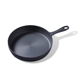 Flambo Skillet #10 - Naturally Non-Stick 10 Inch Pre-Seasoned Cast Iron Frying Pan - Smooth Nonstick Finish for Grilling, Frying, Sauteing, Searing, Baking - Use on Oven, Stove, Grill, or Campfire