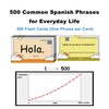 500 Spanish Phrases Flash Cards Flashcards for Adults & Beginners
