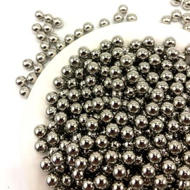 CrzBeadss Pearls No Holes, 1000pcs Silver Pearls for Crafting, 4mm Pearls Beads for DIY, Table Scatter, Home Wedding, Birthday Party, Home Decorat, Wedding, Birthday Party