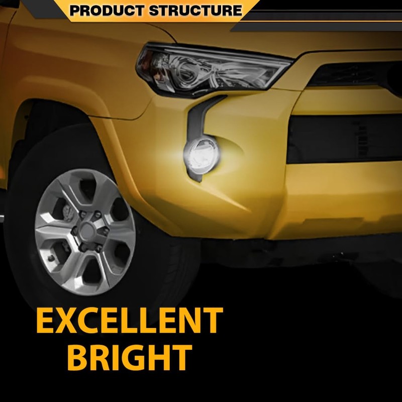 LED Fog Lights Lamp Assembly Compatible with Toyota Camry 2007-2013