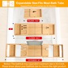 Premium Bathtub Tray Caddy, Expandable Bath Tray for Bathub, Luxury