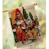 Holiday Mouses Burlap House Flag - Pack Winter Christmas Santa