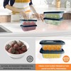 SleekAura 12-Piece Grey Storage Box Set - Airtight Food Containers