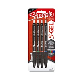 Sharpie® S-Gel, Boligrafo tinta Gel, Punta Media (0.7mm), Boligrafos Tinta Gel Surtidos, 4 piezas, 2188573