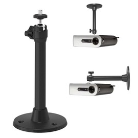 Aswalling Projector Brackets Folding Camera Tripod Stand Rotate 360 Degree Mini Projector Wall Mount for Projector Wall Ceiling