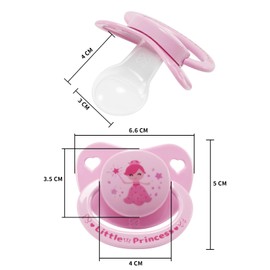 CutiePlusU Large Size Pacifier Adult Dummy Big Shield Princess Pink