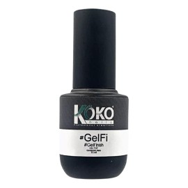 Koko Nails Gel Top Coat Finish, #gelfi Esmalte Para Uñas. Koko Nails Color Transparente