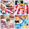 VICROIC 100 Pcs 4th of July Mini Resin Ducks, Tiny