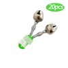 HiBD Fishing Bell 20pcs Spiral Clip Fish Bell Fishing Bite