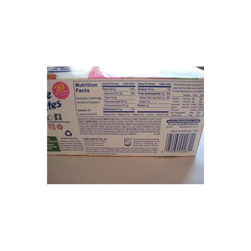 Entenmann's Little Bites Strawberry Yogurt Muffins, 8.25oz