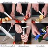 Knife Set, 9-Piece Kitchen Knife Set with Sharpener,Scissors, Dishwasher Safe