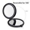 QUSTGO Compact Mirror, Pocket Travel Makeup Mirror for Purse, Metal