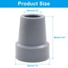 Bonsicoky 4 Pack Rubber Cane Tips 3/4 Inch - Heavy