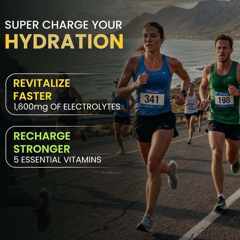 NewTrition Hydration Powder, Electrolyte Powder Packets, Naturally Flavored Hydrating Packets