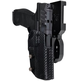 Pro Heavy Duty Competition Holster fits Walther PDP 5in (Polymer Frame) (Right-Hand Draw, Black/Carbon Fiber)