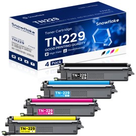 TN229 Toner Cartridges Compatible TN2294PK 4-Pack Printer Toner Cartridges Replacement for Brother TN229 229 TN-229 MFC-L3765CDW MFC-L3780CDW MFC-L3720CDW Toner (TN2294pk).