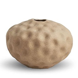 Cooee Design - Vase, flower vase - Seedpod - Ceramic - Colour: walnut/beige - (diameter x height) 10 x 10 cm