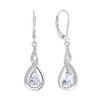 JIWOY Infinity Dangle Earrings 925 Sterling Silver Twisted Drop Earring