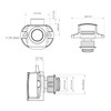 LENKRAD 6 PCS Push Button Latch Cabinet Door Catch Keyless